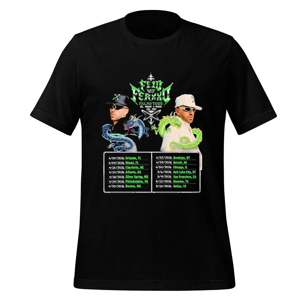Feid Ferxx 2026 North America Tour Dates El Mano A Mano Del Ano Shirt