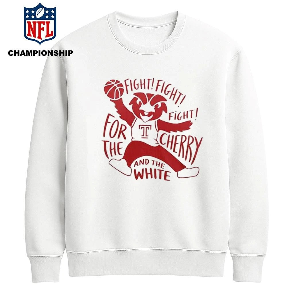 Fighting For The Cherry And The White Temple Men’s Basketball Shirt
