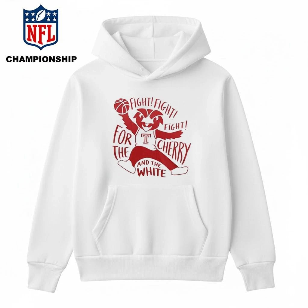Fighting For The Cherry And The White Temple Men’s Basketball Shirt