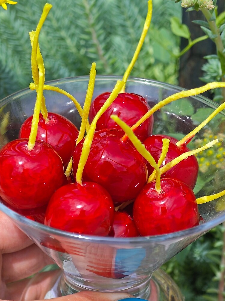 Glossy Red Cherry Cocktail - Sweet Summer Vibes by Yondara