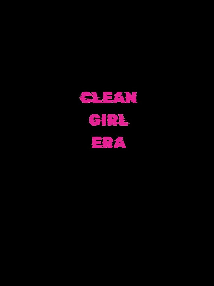 Clean Girl Era | Pink Minimalist Text. by KleanGirlAesthetics