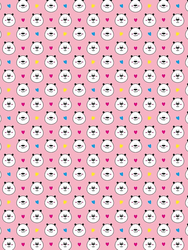 Pandas & Hearts by pollicedipanda