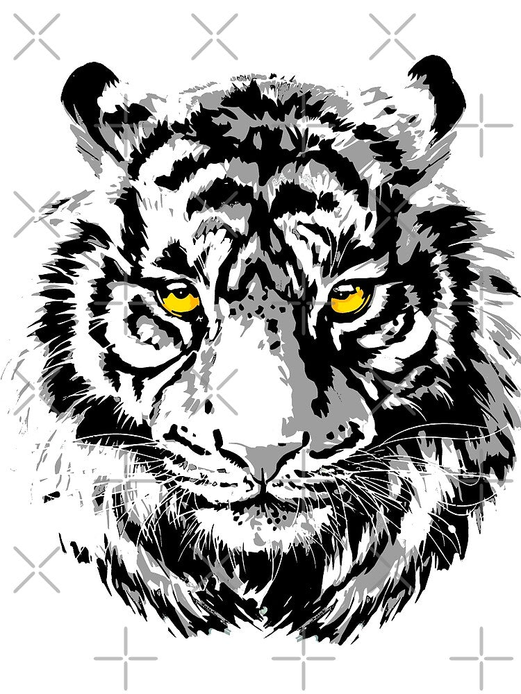 Tiger Head - Colourful Tiger Eyes by BigWildKiwi