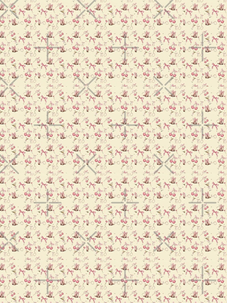 Pink Coquette Cowgirl Pattern Bows Cherries Western by DriftandDoodle