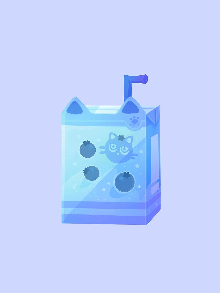 Blueberry Catto Milk :3 by sillycattos