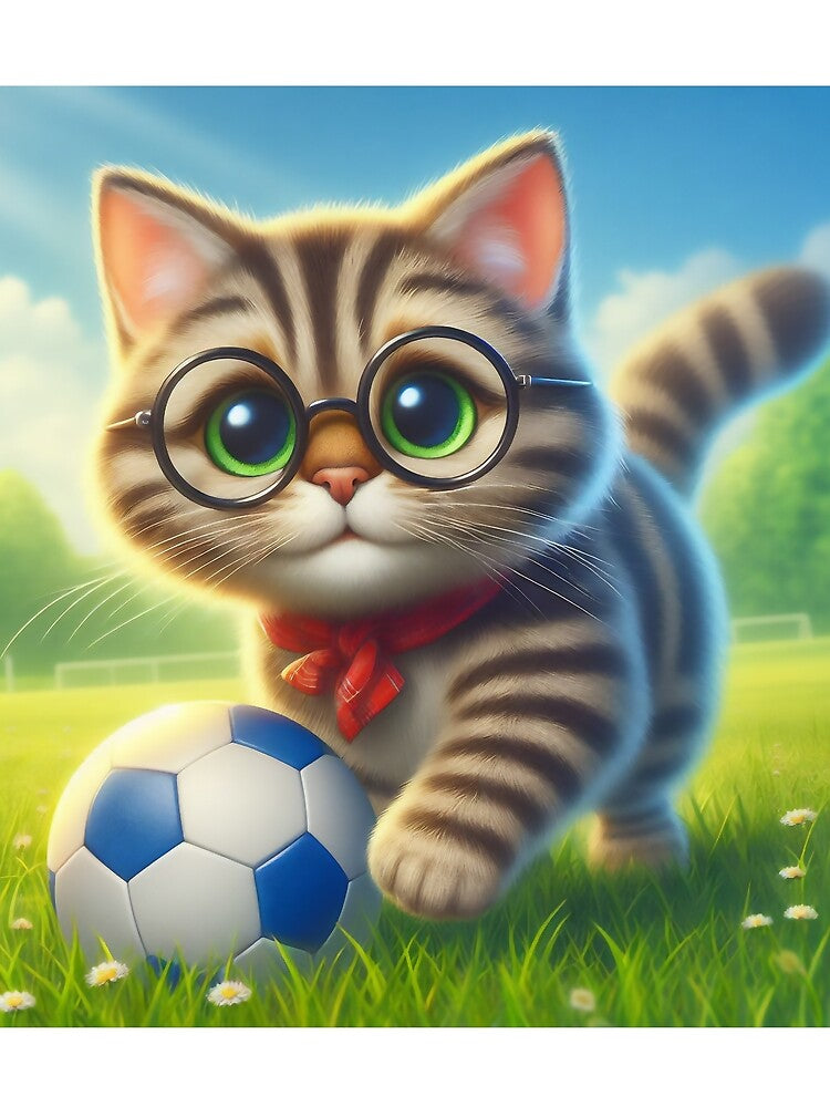 Goalkeeper Kitty in the Morning Dew by Beehanson