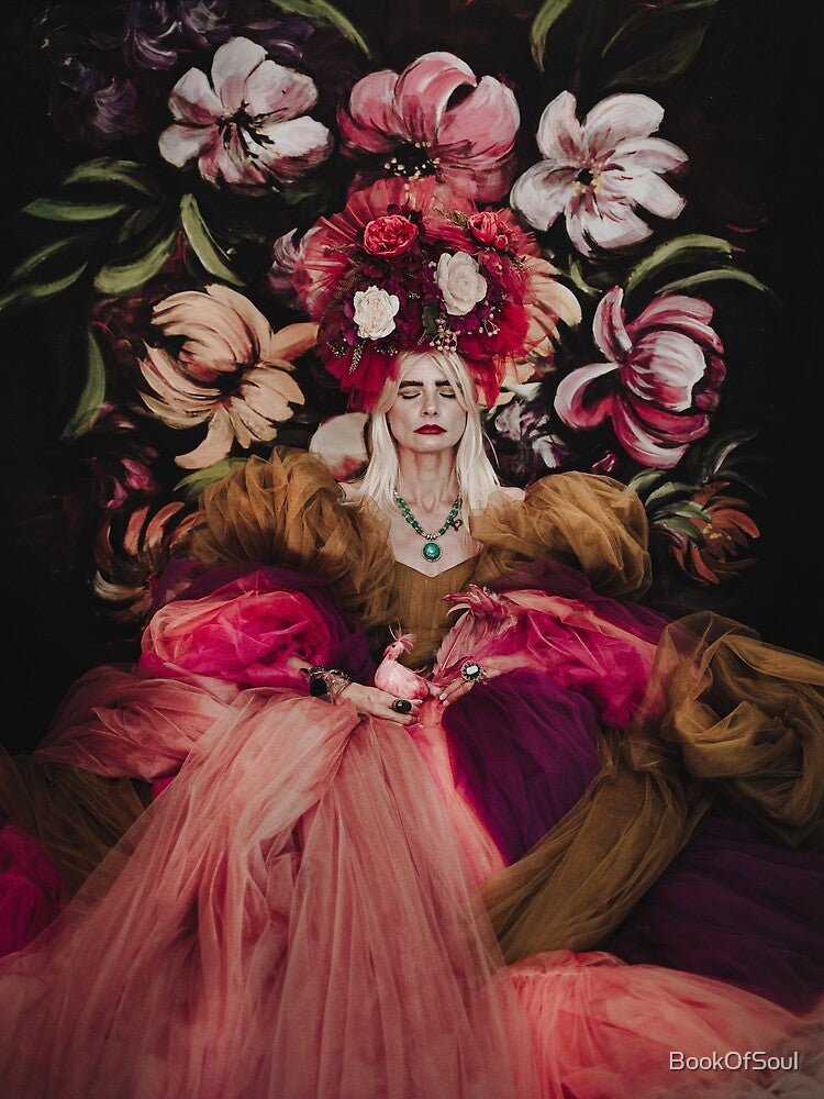 Floral Reverie – Baroque Portrait by BookOfSoul