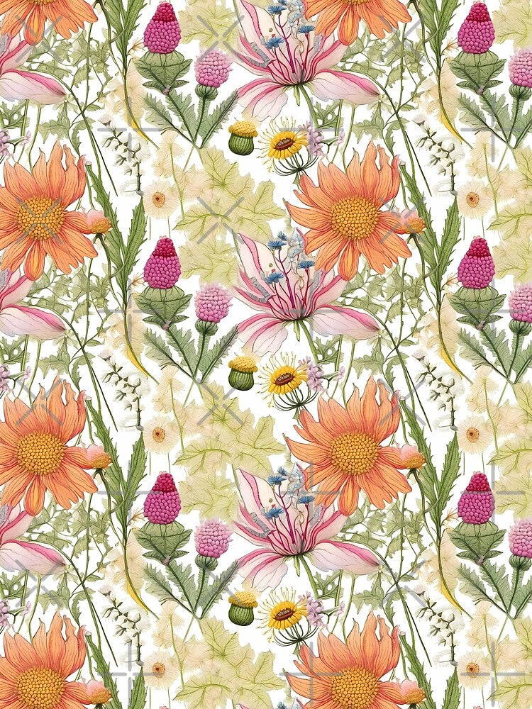 Sewn Wild Flowers Pattern | Beautiful Floral Design by lamp148
