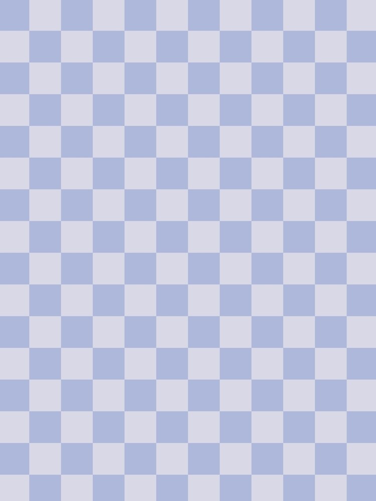 Checkerboard Mini Check Pattern in Double Pale Periwinkle Purple by kierkegaard