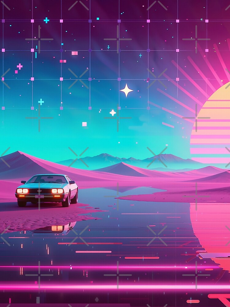Grid Ride Horizon SynthScene by SynthRaccoon