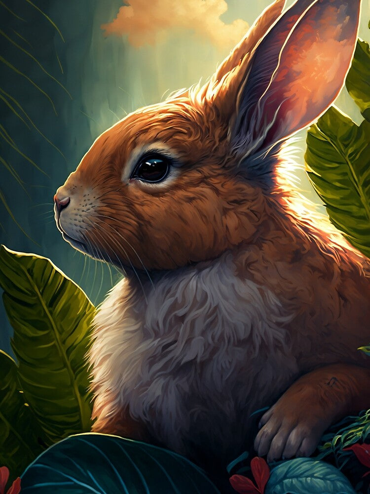 Portrait of a Rabbit by Charles  Ano