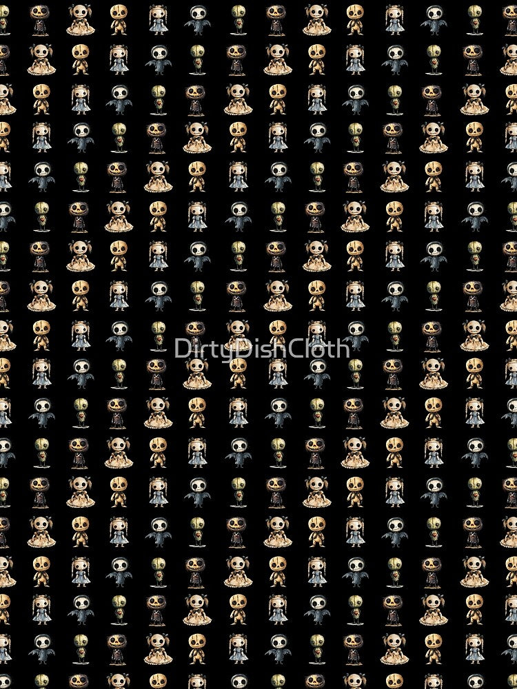 Creepy Cute Doll – Gothic Horror Art by DirtyDishCloth
