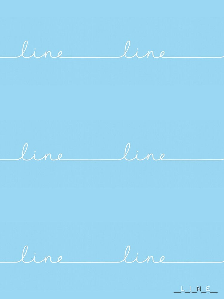 Line shaped into the word itself by ___L__I__N__E___
