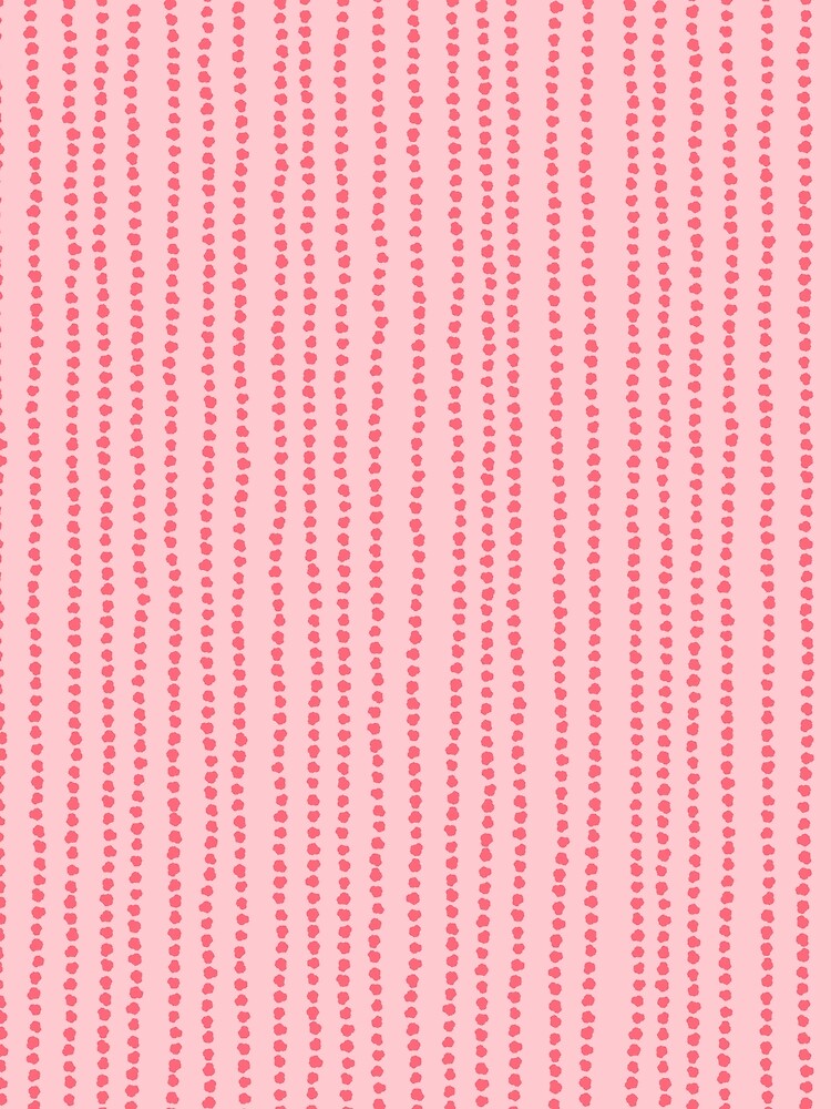 Smudgy Dotted Ink Stripes Vertical Pattern in Pink by kierkegaard