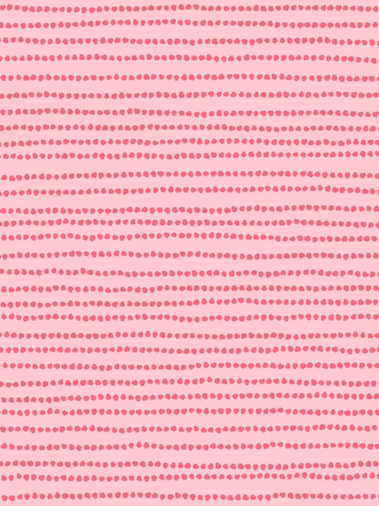 Smudgy Dotted Ink Stripes Pattern in Pink by kierkegaard