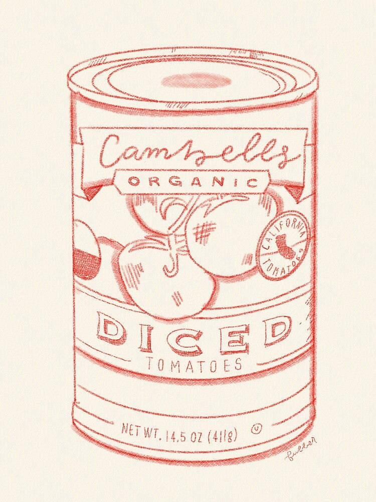 Soup Can Tomato Art by efuller61033