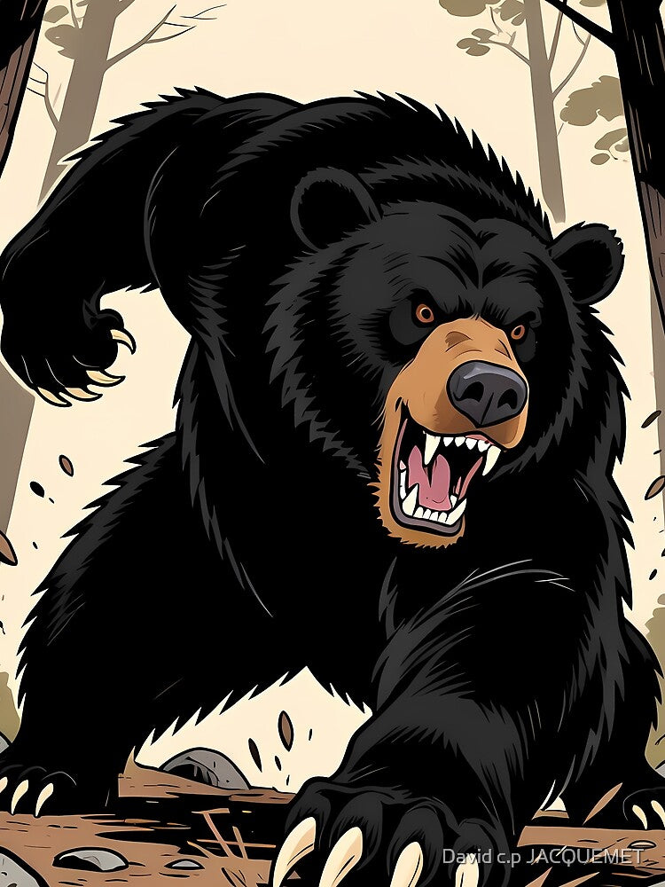 AMERICAN BLACK BEAR by David c.p JACQUEMET