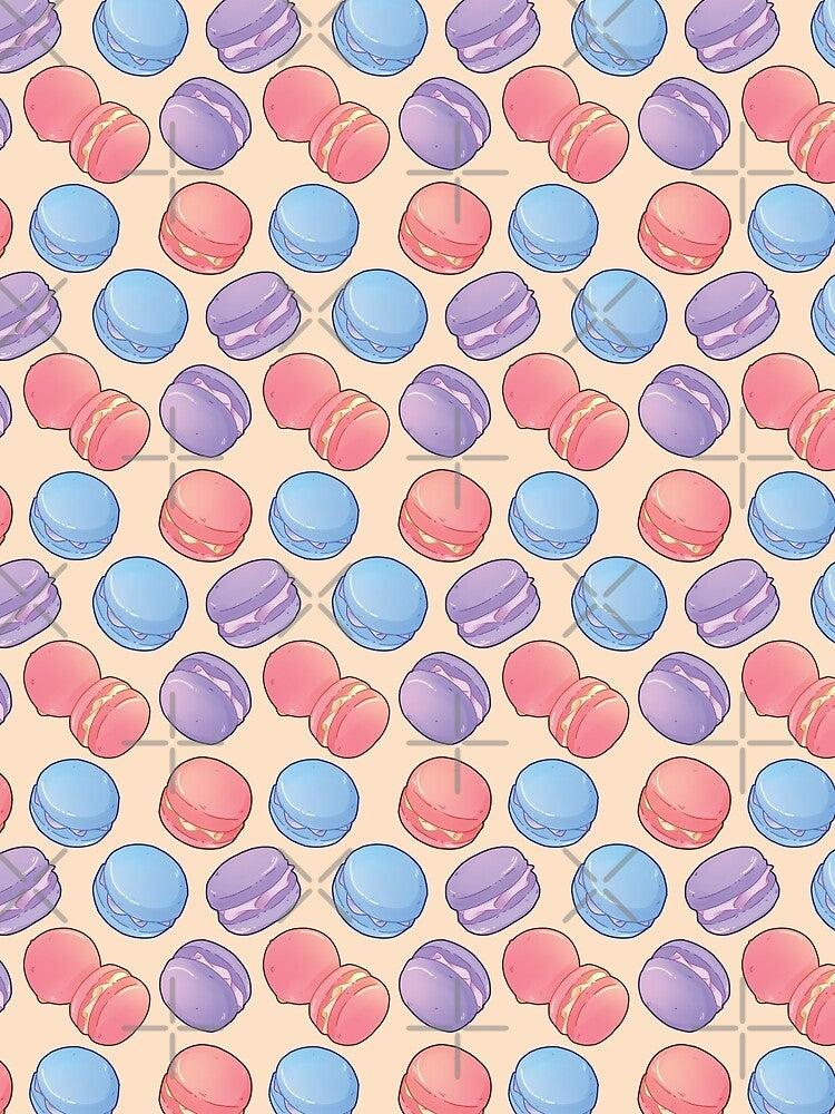 Yellow Macaron Pattern by MadeByBeata