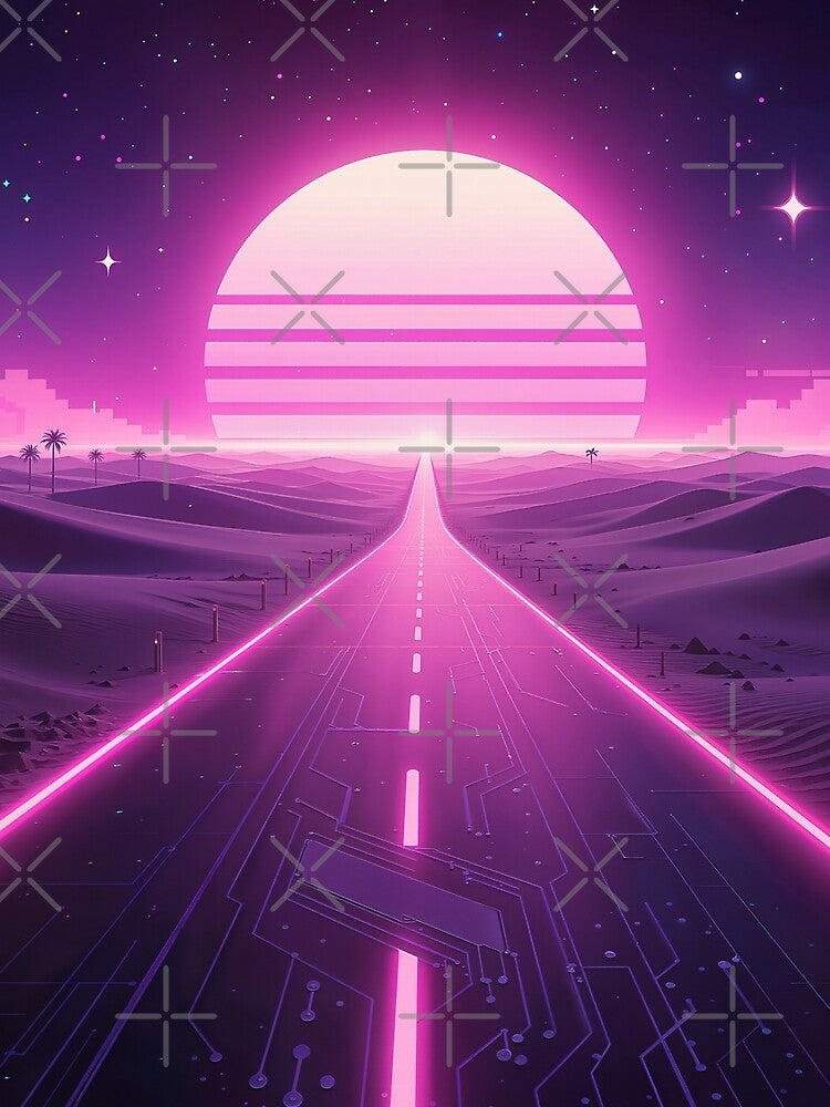 Purple Horizon SynthScene by SynthRaccoon