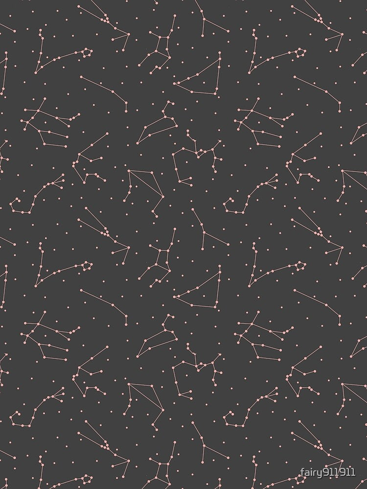 Gray and Pink Zodiac Constellations by fairy911911