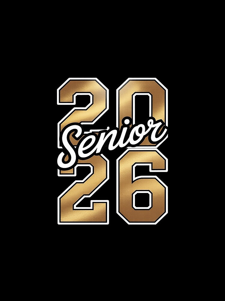 Senior 2026 Class of 2026 Gold Black Senior Graduation by MyzoToyota