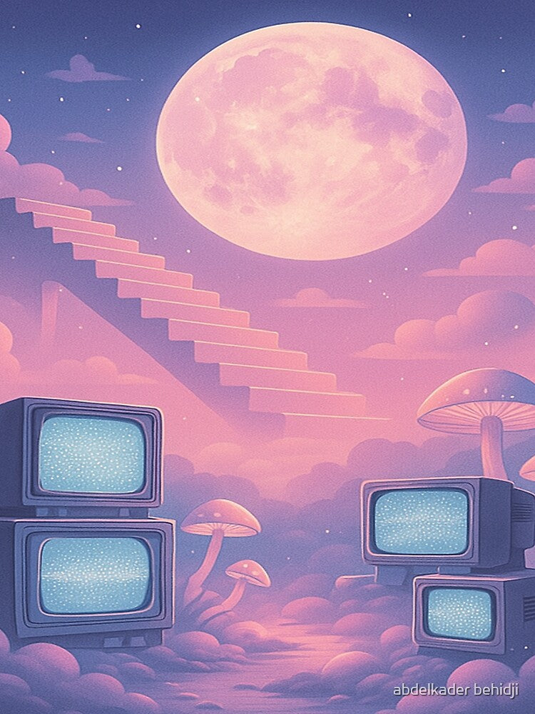 Stairway to the Surreal – Dreamcore Vaporwave Aesthetic by The Design KAD