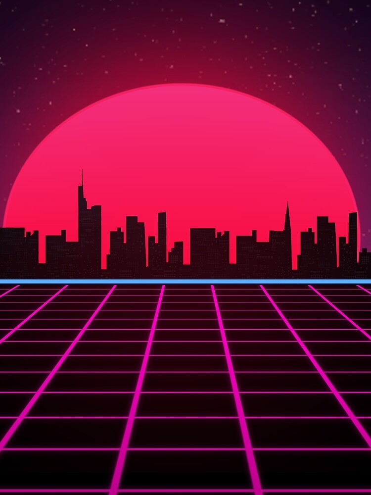 Retro Synthwave Grid by yaekus
