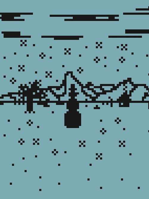 A 1-Bit Snowman's Winter by NovaSageArt