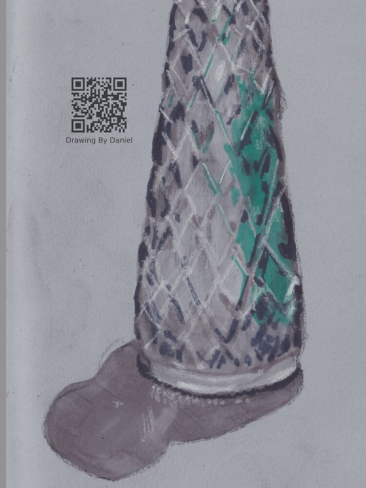 The vase with green reflection by DrawingByDaniel