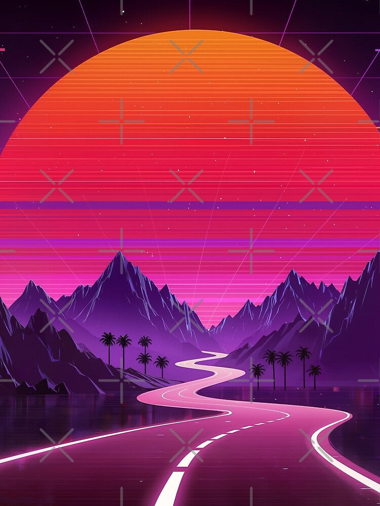 Deep Violet Horizon SynthScene by SynthRaccoon