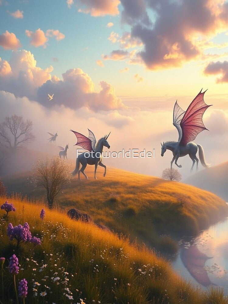 Winged Unicorns of the Misty Realm by FotoworldEdel