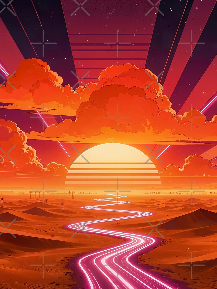 Golden Horizon SynthScene by SynthRaccoon