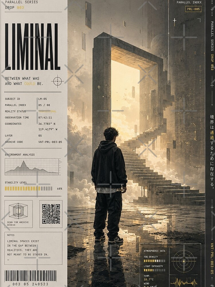 LIMINAL | Liminal Space Wall Art Print | Dark Surreal Poster by VANTALAB