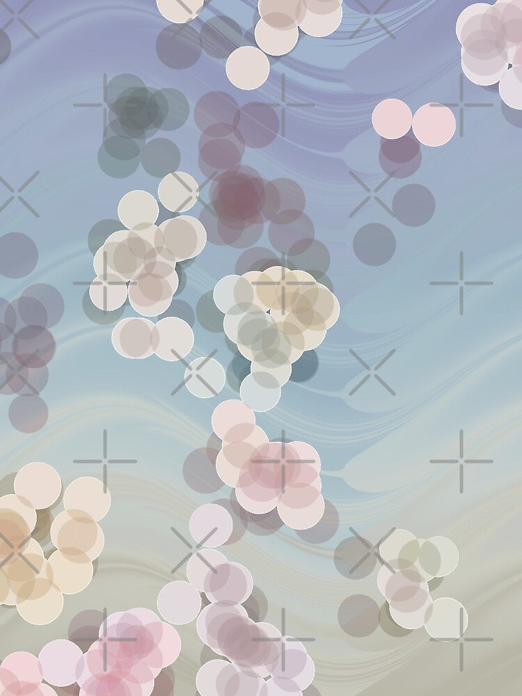 Aesthetic Pastels dots abstract flower like design by RileyKyler