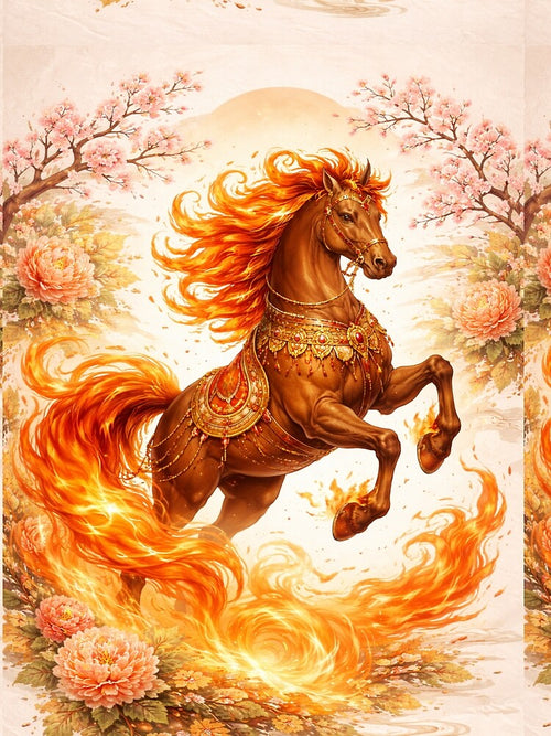 2026 Fire Horse – Lunar New Year Flaming Zodiac by PunchDrop