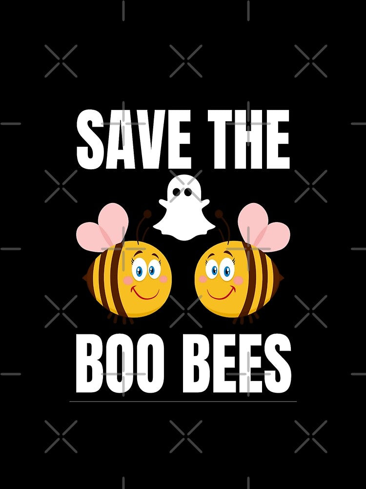 Save The Boo Bees Cute Honey Bees And Boos Halloween Breast Cancer Awareness by chetan786