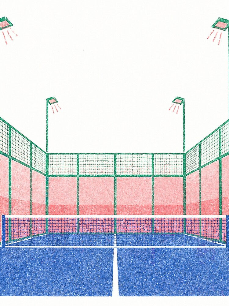 Padel Court Illustration by ticzla95