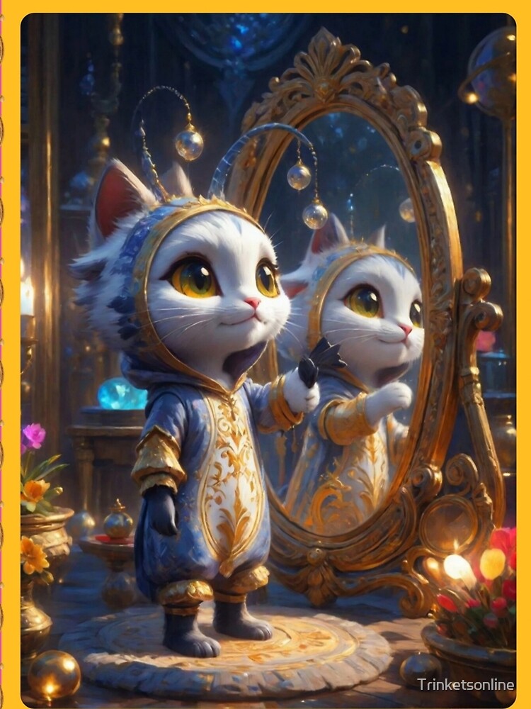 Fantasy Cat Anthropomorphic Art by Trinketsonline