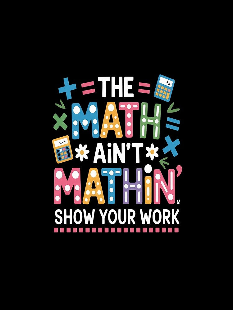 The Math Ain't Mathin Funny Back To School Teacher Boy Girls by catsdothingz