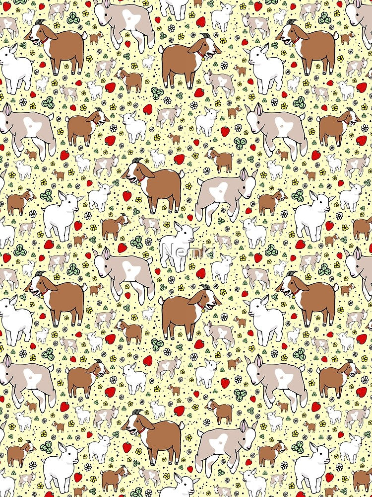 Goats in Yellow by Nemki