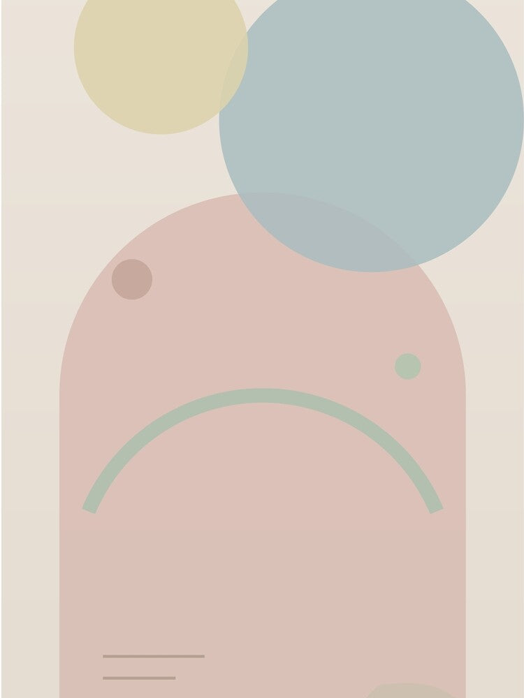 Morandi Abstract Design - Organic Shapes, Soft Tones by DkSpirit