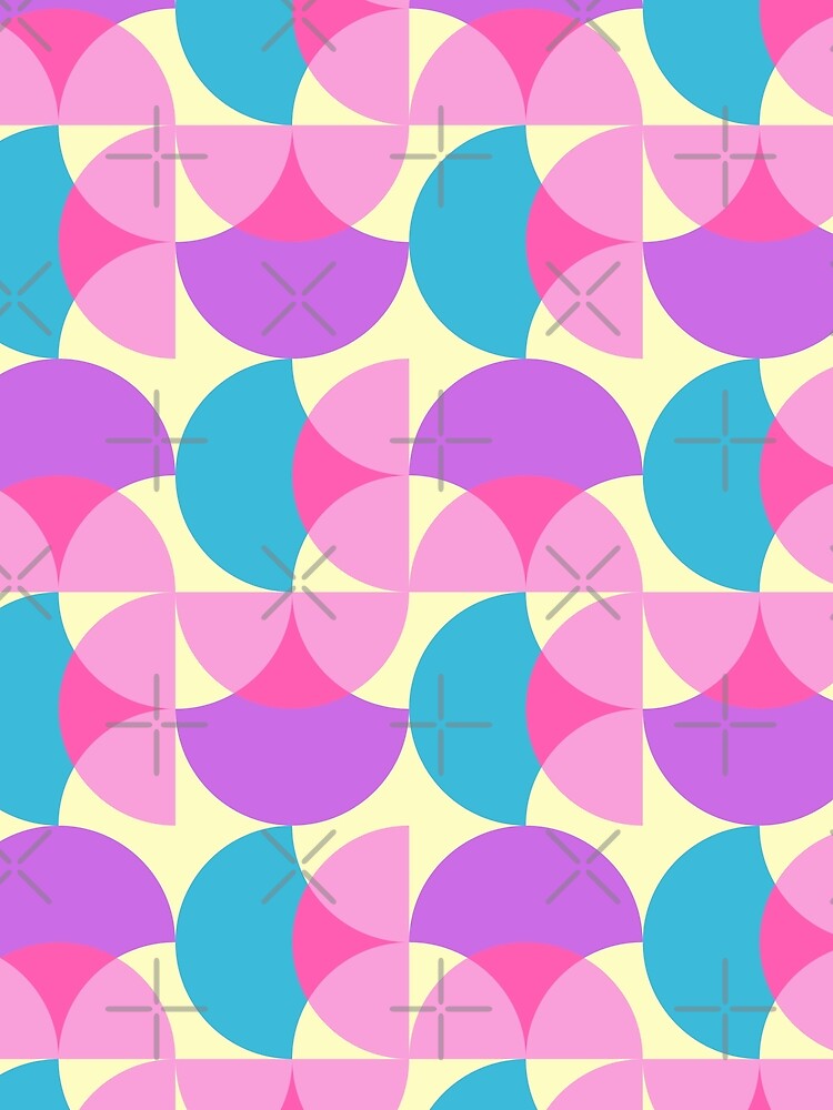 Pastel Colored Geometric Design by MadeByBeata