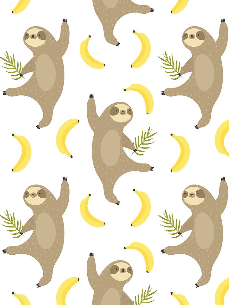 Sloth Banana Pattern by ArtCreations79