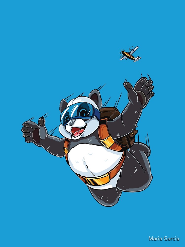 Skydiving Life - Endangered Panda Bear by Maria Garcia