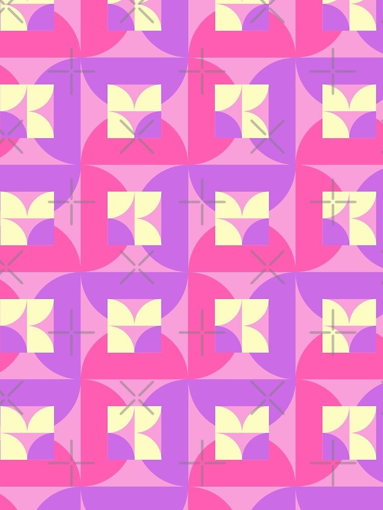 Pastel Colored Geometric Pattern by MadeByBeata