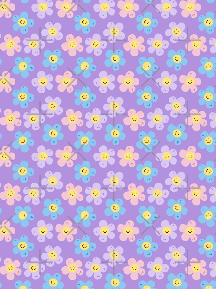 Purple Flower Pattern by MadeByBeata