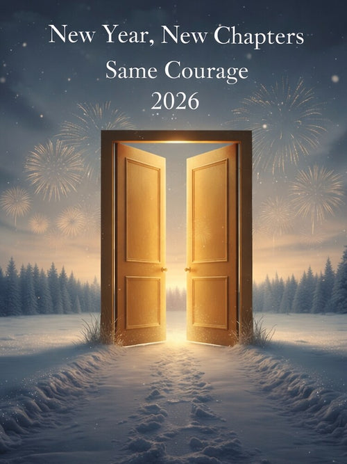 2026 Vision – New Year New Chapters Same Courage | Inspirational Wall Art by MonaRose_Art