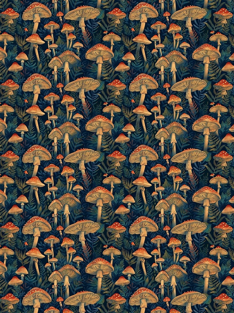 Cottagecore Boho Mushroom Enchanted Forest by JuliaPop