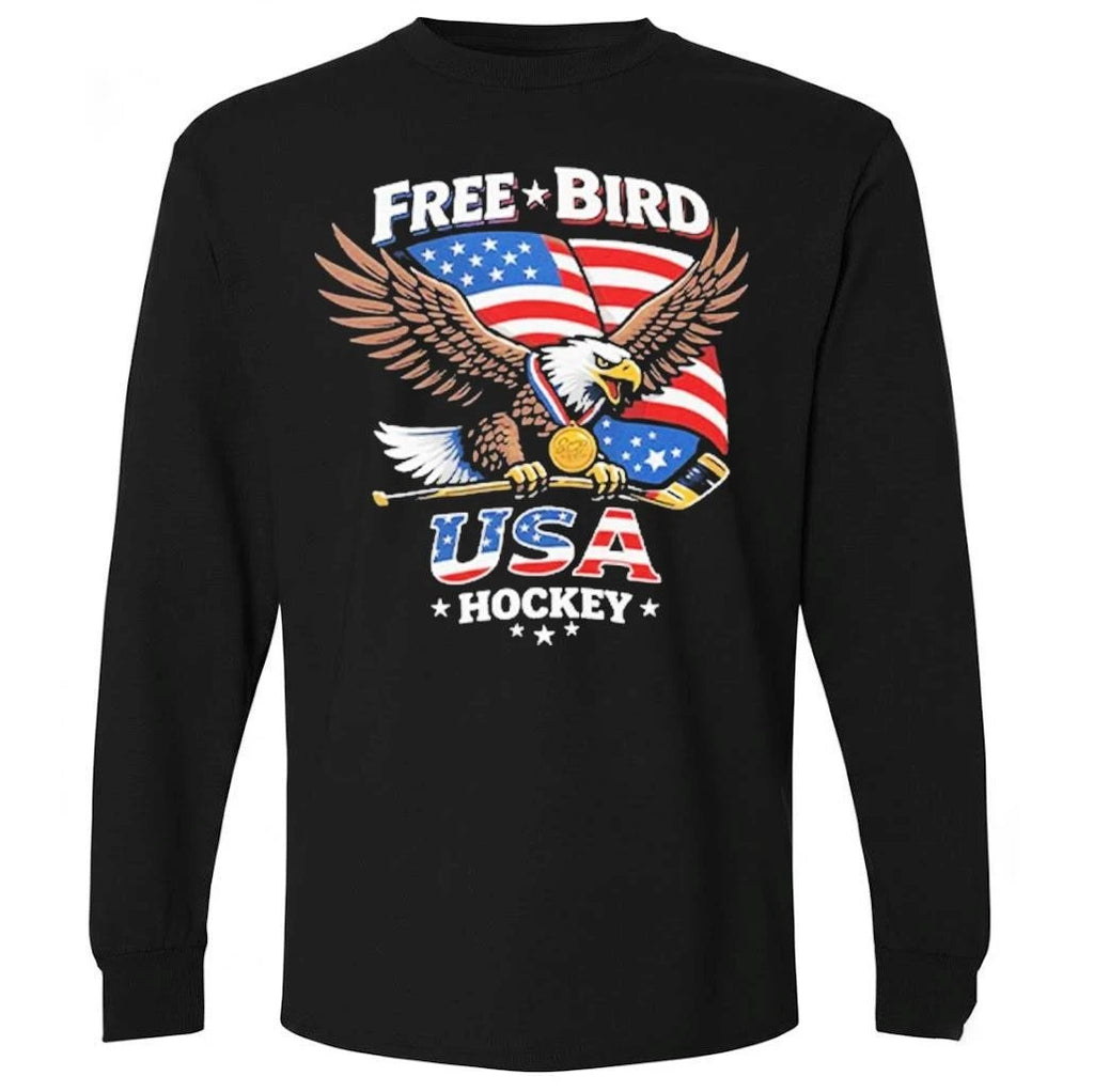 Free Bird USA Hockey Gold Medal Shirt