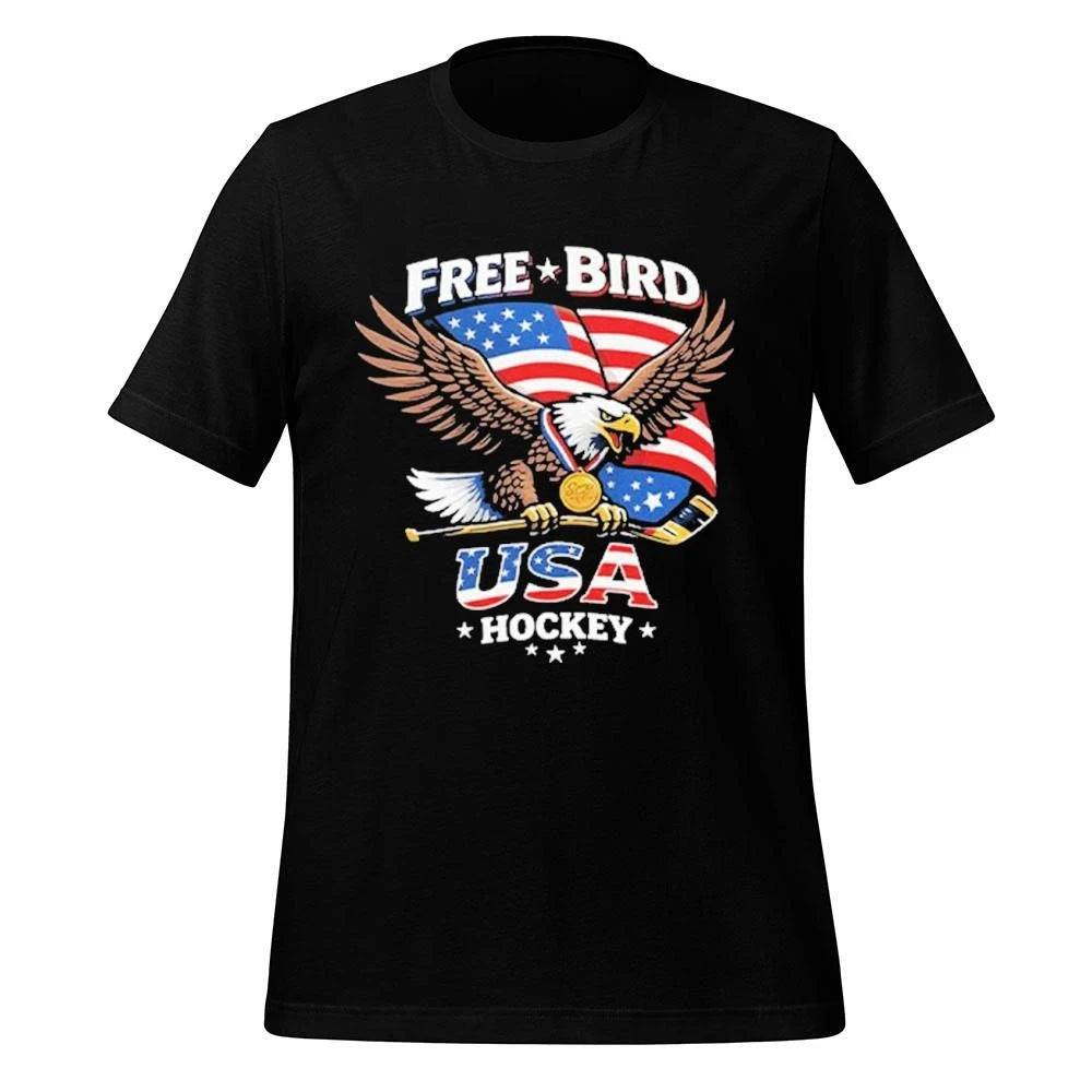 Free Bird USA Hockey Gold Medal Shirt
